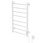 Полотенцесушитель MIXLINE MIRA  80х50 (таймер, 335 Вт, 8 перекладин) электрический БЕЛЫЙ