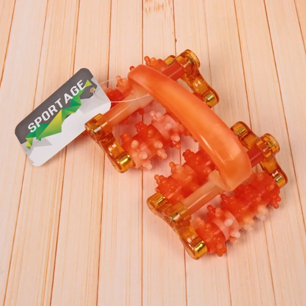 Массажер для тела роликовый «Дуга-Energy» 16*9,5*10 см, оранжевый