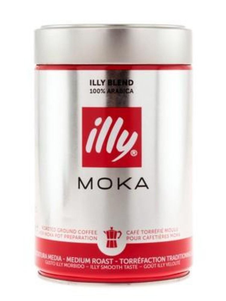Кофе молотый ILLY MOKA средняя обжарка 250 г x 4 шт