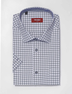 Сорочка мужская VESTER короткий рукав, прямой или приталенный силуэт 72314 49