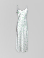 Платье-комбинация Ailuna collection 777 атласное в цветок на лямках с регулировкой