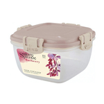 Контейнер для продуктов Sugar&Spice Barberry герметичный 1л квадратный латте