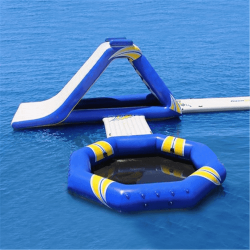 Надувной аквапарк на воде «Простое удовольствие» 12×7,7×3 м