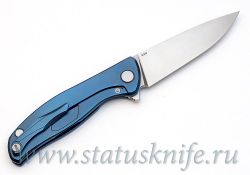 Нож Широгоров Флиппер 95 S30V синее анодированиефотография - 4