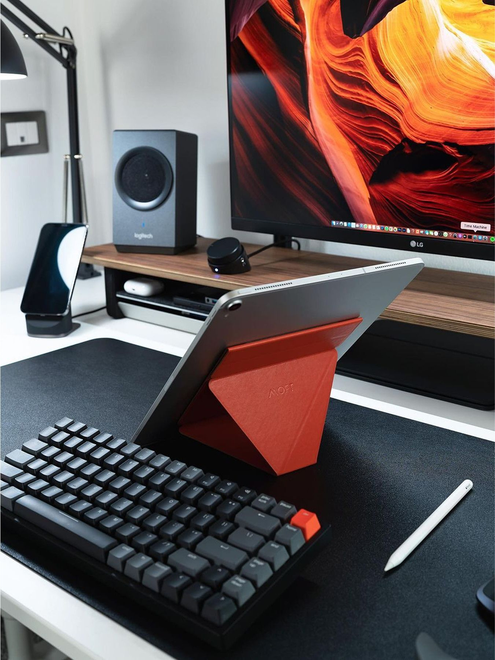 Складная магнитная подставка для планшета SNAP TABLET STAND / 6 позиций / Синяя