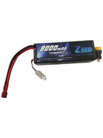 Аккумулятор для радиоуправляемых моделей ZEEE POWER 11.1 3s 8000mah 100 с , t-plug + переходник xt60