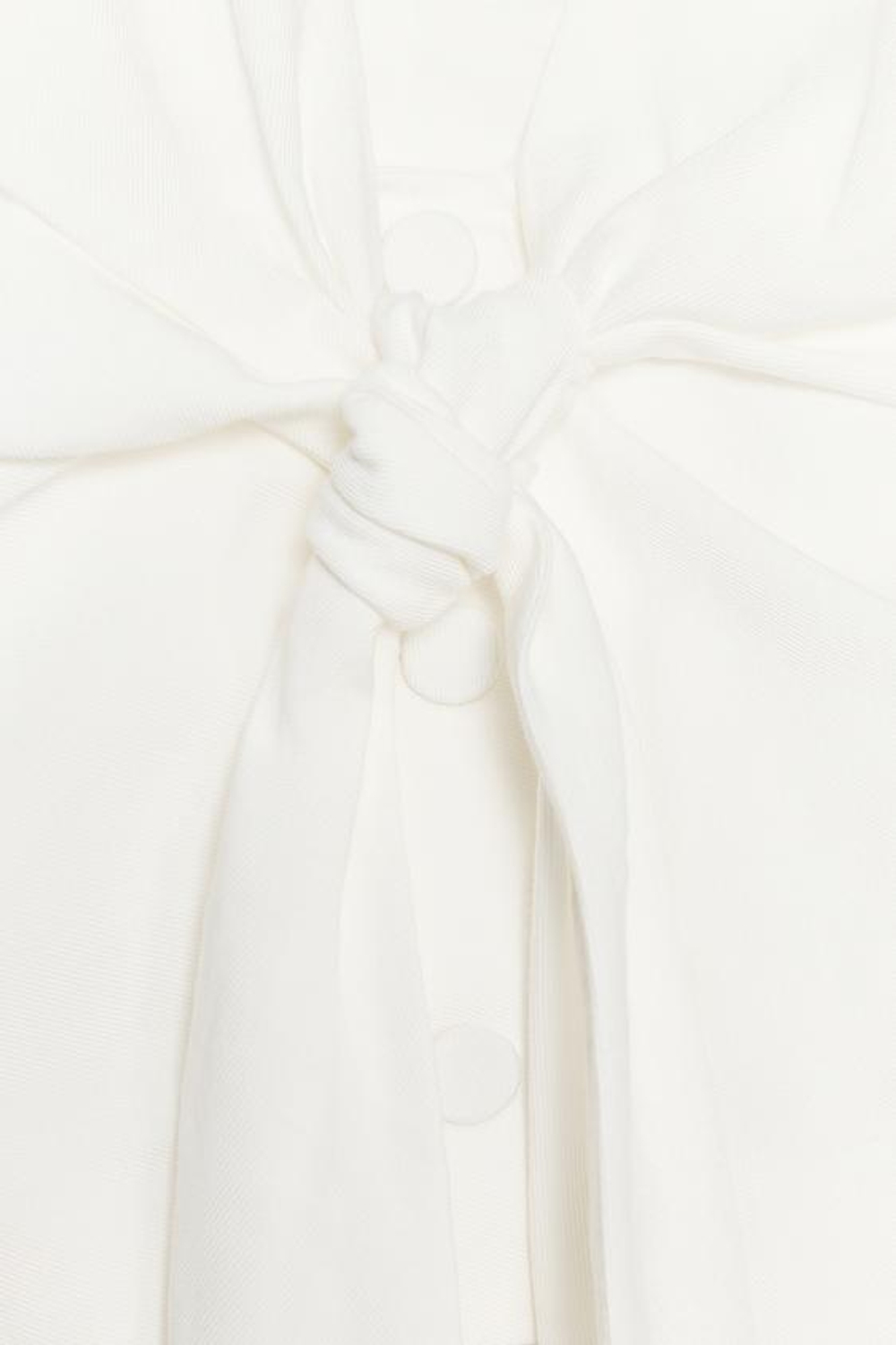 ZARA ЖИЛЕТ-ХАЛТЕР С УЗЛОМ, ЭКРЮ