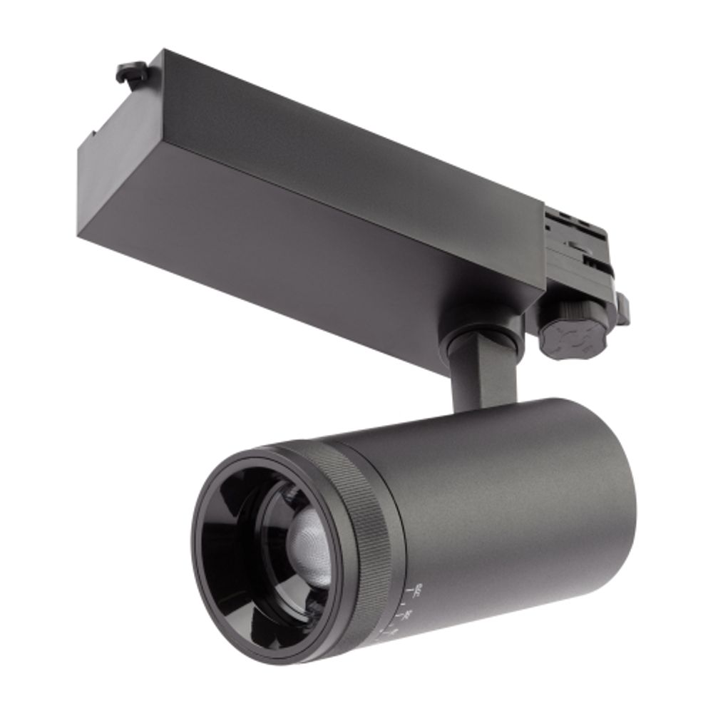 Трековый светильник трехфазный ЭРА STR-30-99-40K-B30 светодиодный 30Вт регулируемый луч 4000K черный