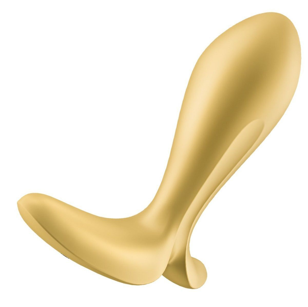 Золотистый анальный вибростимулятор Intensity Plug (Цвет: золотистый)