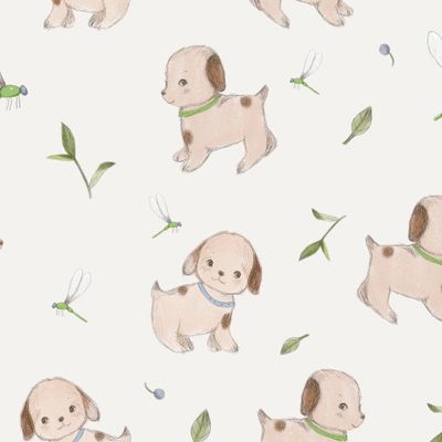 Собачки на белом