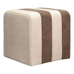 Пуф idar, шенилл, коричнево-бежевый