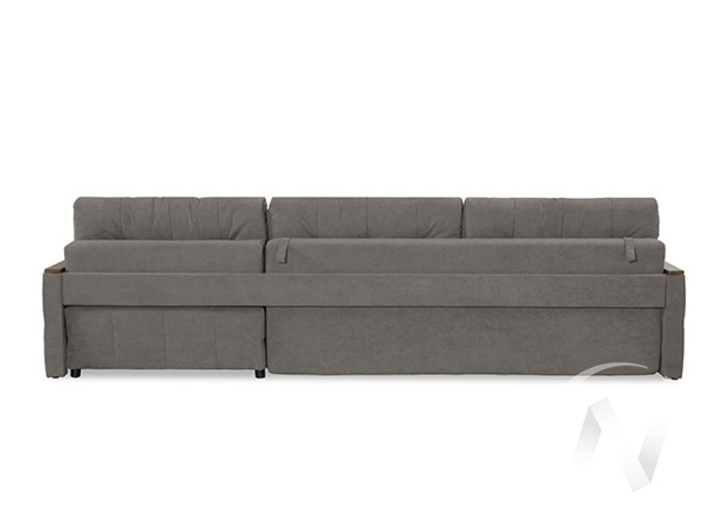 Диван угловой Линкольн (ДУ) LUMA 23 (велюр темно-серый)