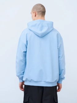 Худи оверсайз без начеса (голубой)