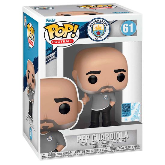 Фигурка Funko POP! Football Manchester City Pep Guardiola (61) 75114 / Фигурка Фанко ПОП! в виде тренера клуба "Манчестер Сити", Пеп Гвардиола