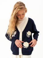 Кардиган для девочки AT1413 синий