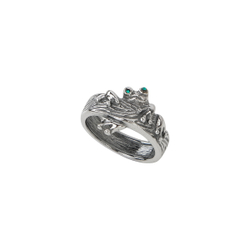"Пипидая" кольцо в серебряном покрытии из коллекции "Царевна-Лягушка" от Jenavi