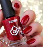 LuxVisage ЛАК для ногтей GEL finish тон 08 БОРДОВЫЙ ВИННЫЙ 9мл