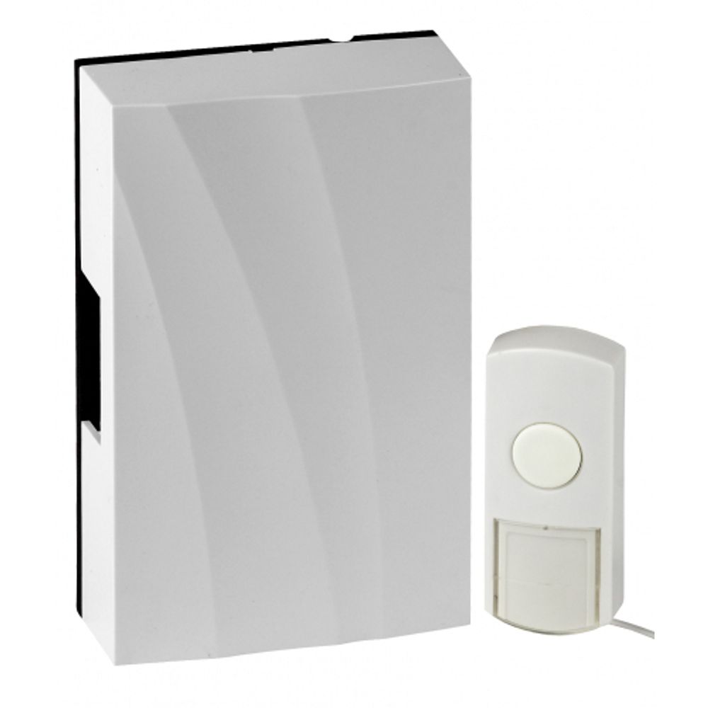 Звонок дверной ЭРА D157 проводной белый 1 мелодия