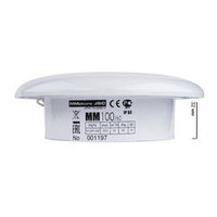 Сверхтонкий вытяжной вентилятор для ванн ММ 100 круглый 60 м³/час серый