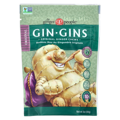 The Ginger People, Gin Gins®, жевательные таблетки с имбирем, оригинальный, 84 г (3 унции)