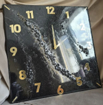 Подарочные часы — эпоксидная смола, мрамор, ручная работа