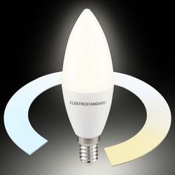 Лампа светодиодная с управлением через Wi-Fi Elektrostandard Умная лампа Свеча E14 7Вт 3300-6500K BLE2779