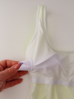 Лимонный купальник слитный в рубчик, размер XL