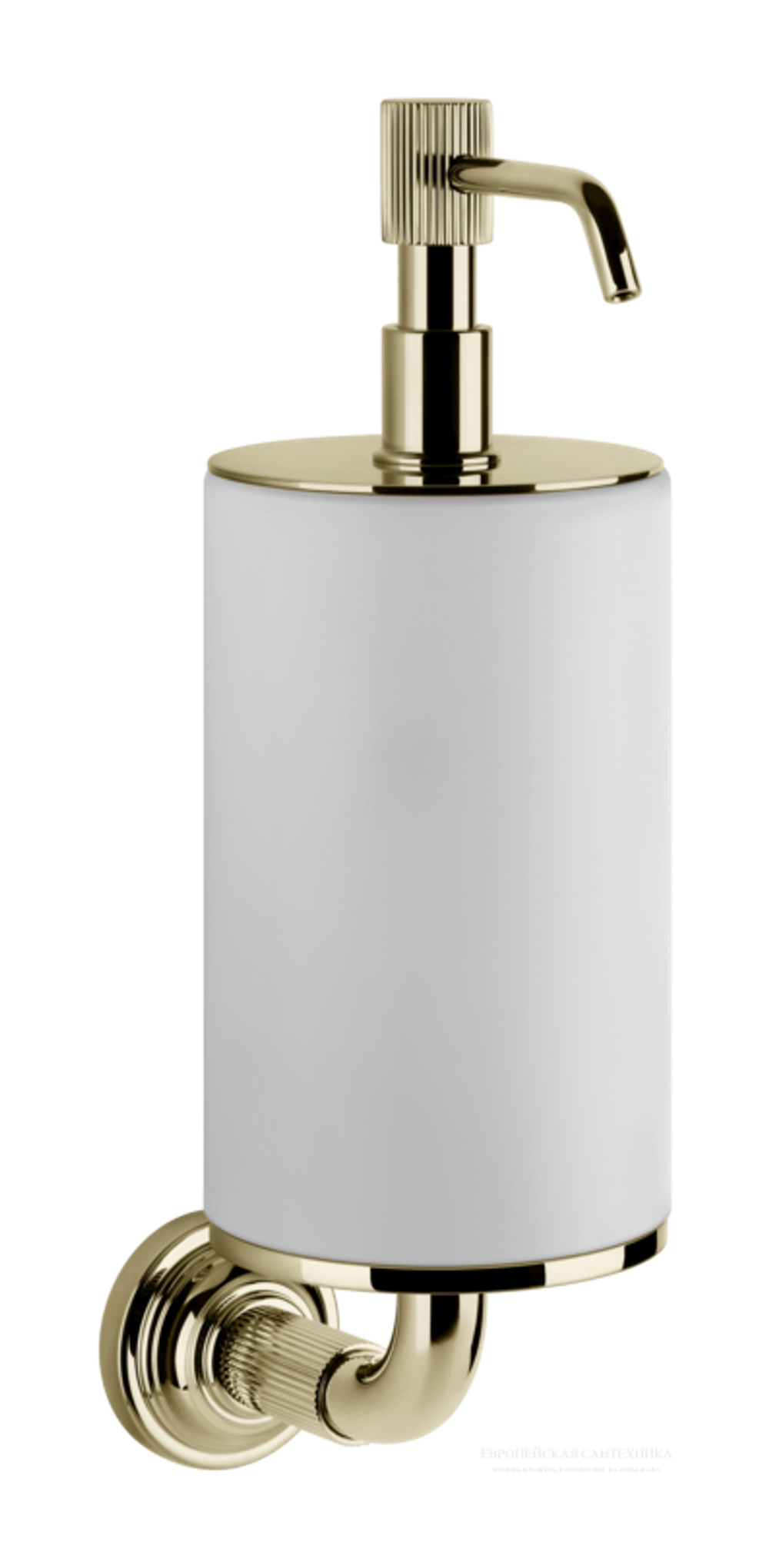 Дозатор Gessi Venti20, настенный, цвет White/Brass PVD