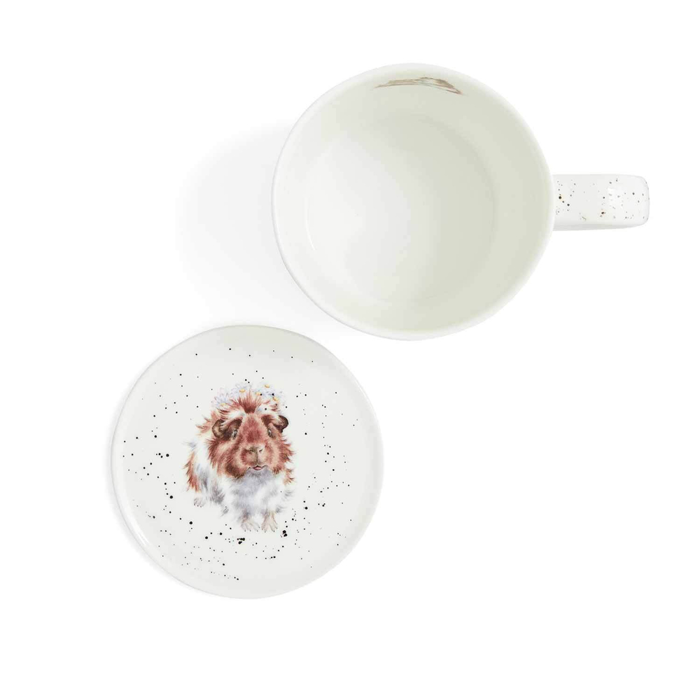 Royal Worcester Кружка Wrendale Designs 290 мл со свинкой и блюдцем
