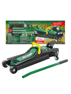 Домкрат подкатной гидравлический 3т (h min 85мм, h max 385мм) RockForce##Rock FORCE RF-DG3003