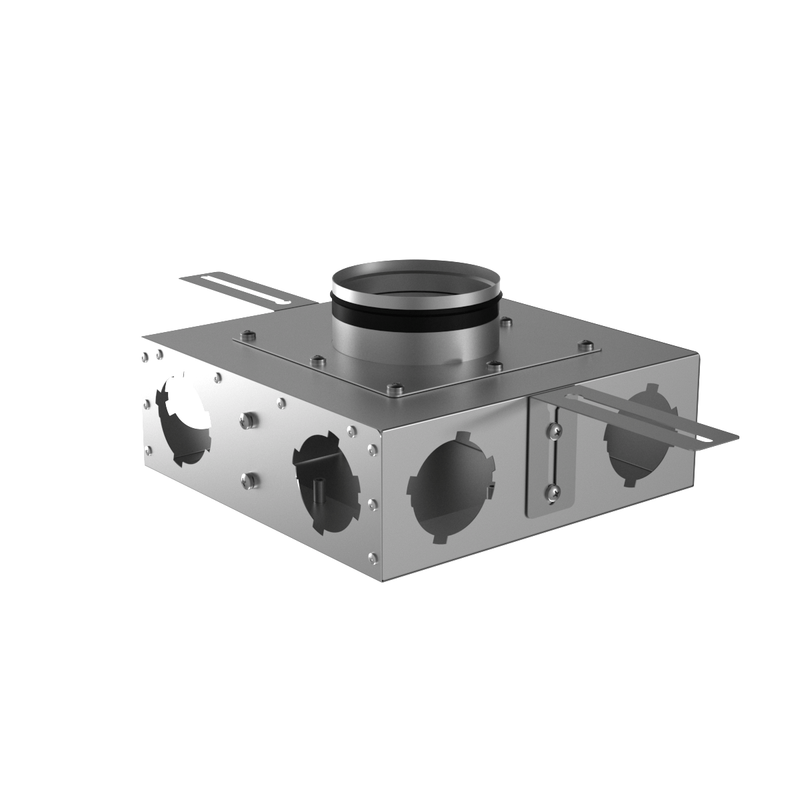 Присоединительная коробка концевая KVF 125/75×6 на 6 выходов