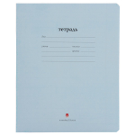 Тетрадь А5 24л. линия "Народная", цвет голубой (Альт) микс цветов (комплект 5 шт)