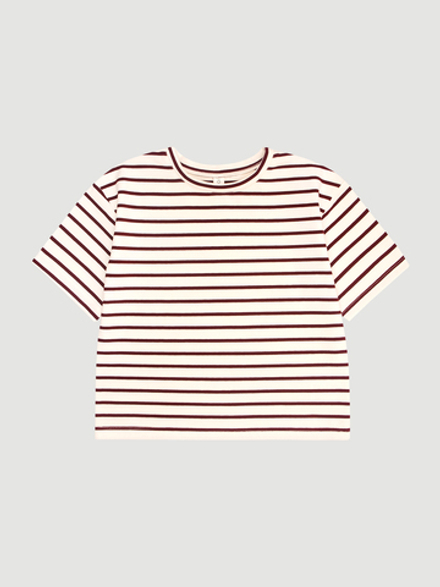 Футболка оверсайз Mjölk Cherry Stripes