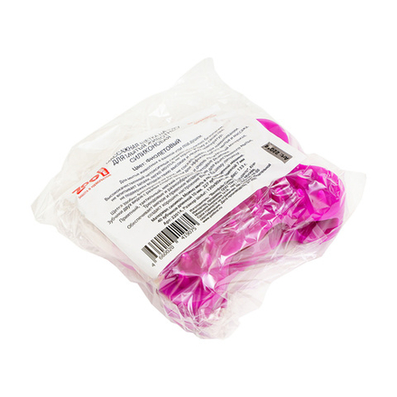 ZooOne Массажная щетка на руку для мытья животных фиолетовая