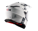 Шлем AXOR X-CROSS DUAL VISOR SC, с визором, цвет белый (XL)
