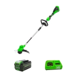 Аккумуляторный триммер Greenworks GD40LTK5 40В (1 x 5 Ач, Быстрое ЗУ) захват 380 мм, 5.2 кг, 2112207U5F