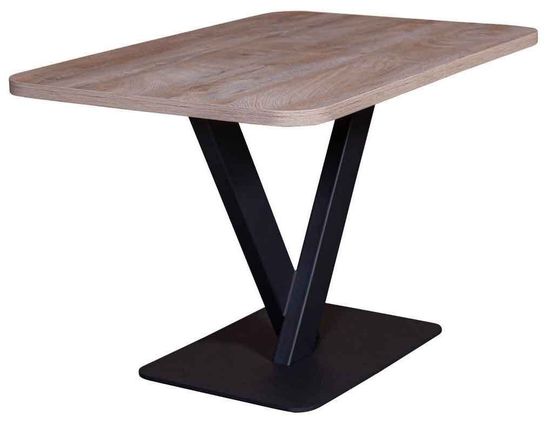 МОДЕРН-9, СТОЛ РАЗДВИЖНОЙ (120+40) ЭНДГРЕЙН / опора черная