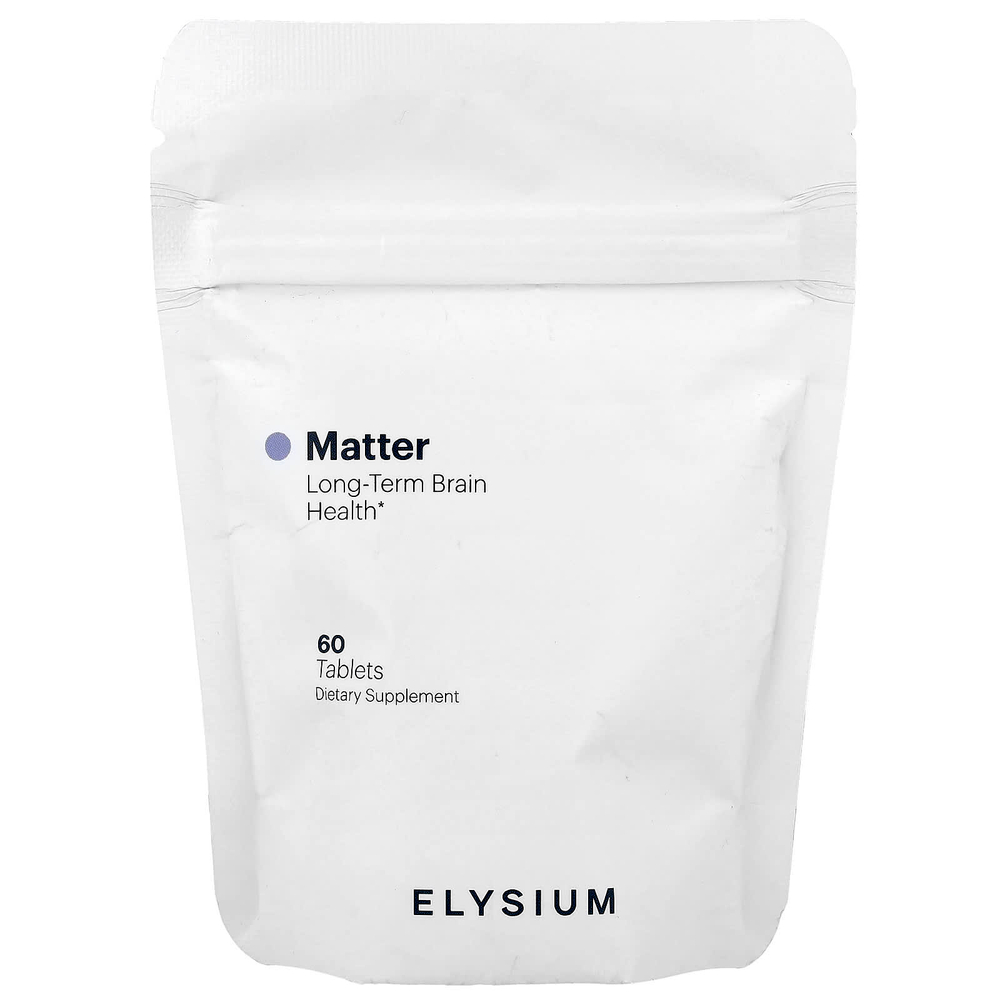 Elysium, Matter, долгосрочное здоровье мозга, 60 таблеток