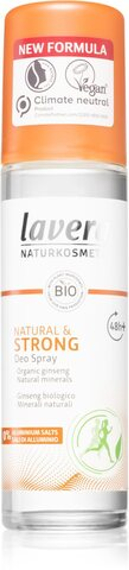 Lavera Natural & Strong - дезодорант спрей 48 часов /   75  ml  / GTIN 4021457639014