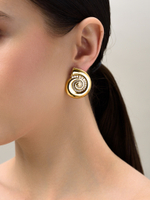 Пусеты Shell Elegant Gold