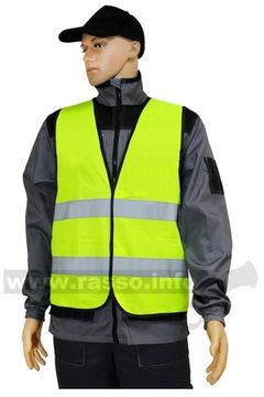 Жилет сигнальный 2 кл., СОП (лимон)