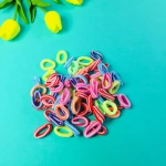 Резинки для волос 100шт «Кокетка - Полосочки», цвет микс, d-2,5см