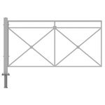 Пешеходное ограждение ПО-1 Крест тип 2 (секция + стойка), стойка 60х60 съемная, порошковая окраска