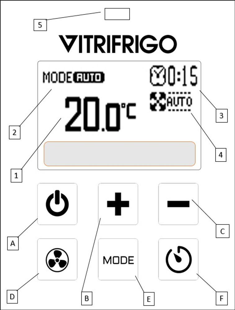 Кондиционер Vitrifrigo STRATOS 1.7kW (снят с пр-ва)