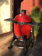 Керамический гриль Kamado Joe Classic III, 46 см (красный), с ножками и столиками