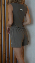 Маечка "Дымчатая оливка"