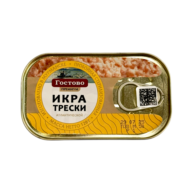 Икра трески, 120 грамм
