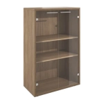 Шкаф низкий с прозрачным стеклом ДУБЛИН