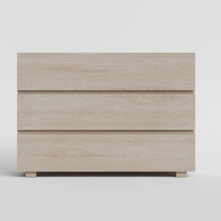 Комод, 110x71x45, Баямо, массив дуба срощенный, беленый