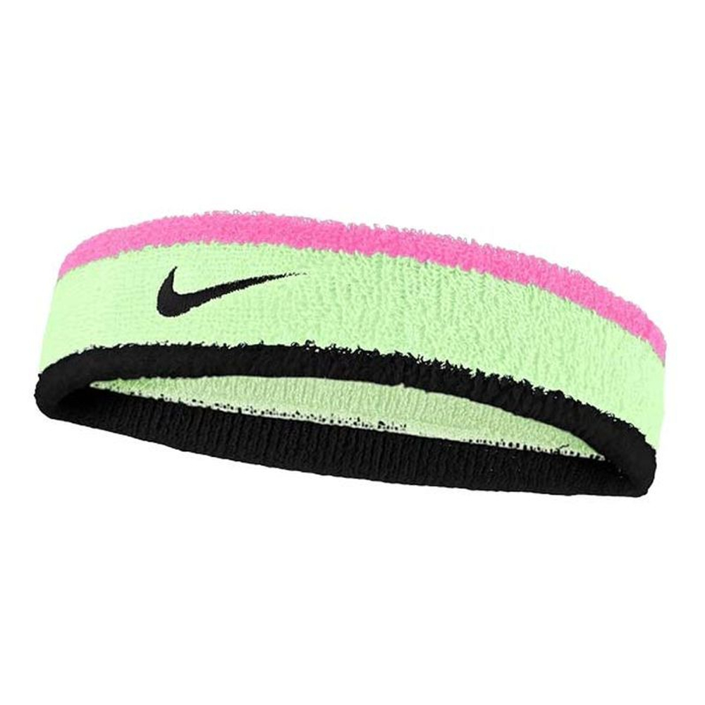 Повязка на голову Nike Swoosh - pink/lime/black